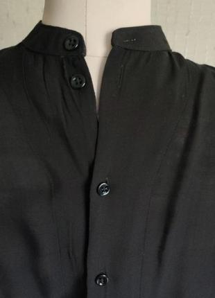 Рубашка мужская унисекс zara черная интересный крой вискоза плюс хлопок2 фото