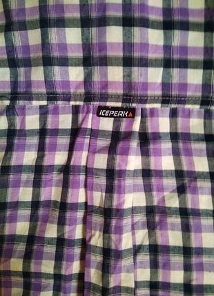 Рубашка брендирована .индия .*icepeak*54/xl/90% полиэстер.10 вискоза.