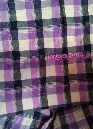 Рубашка брендирована .индия .*icepeak*54/xl/90% полиэстер.10 вискоза.