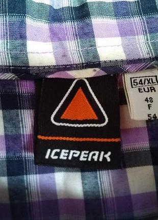 Рубашка брендирована .индия .*icepeak*54/xl/90% полиэстер.10 вискоза.