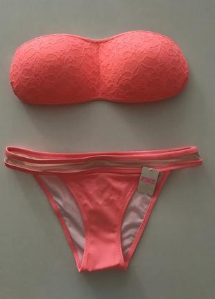 Плавки victoria’s secret pink купальник трусики от купальника2 фото