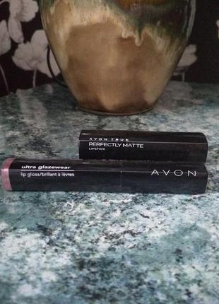 Набор блеск помада avon
