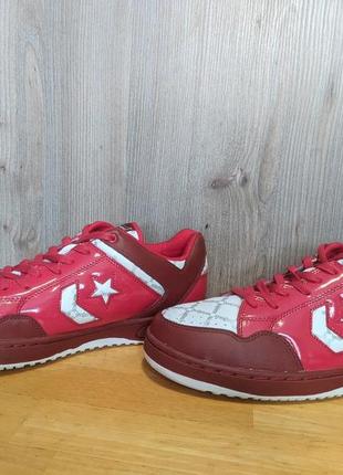 Кроссовки кожаные converse weapon red ox2 фото