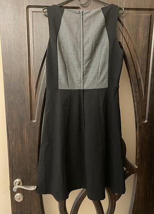 Шикарное, платье, офисное, черно серого цвета, от бренда: h&amp;m 👌 3