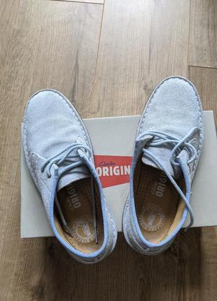 Замшеві туфлі clarks
