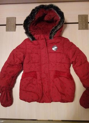 Курточка зимова на дівчинку англія marks&spencer на ріст 98 см