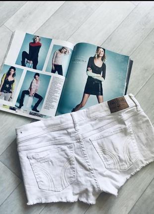 Hollister low rise short-shorts white оригинал короткие белые шорты