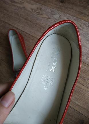 Geox respira лаковые туфли, балетки кожаные, брендовые туфли, лак, стелька 25 см2 фото