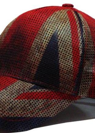 Кепка бейсболка британський прапор сітка унісекс3 фото