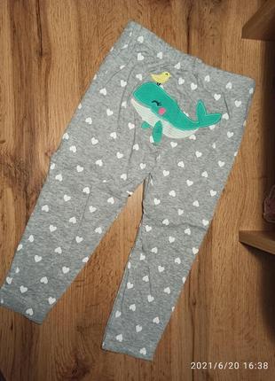 Жіночі штани для дівчинки штани веселі попки картерс carters кіт рибки