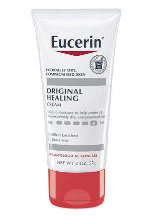 Eucerin original healing rich cream,лечебный крем для очень сухой кожи,usa