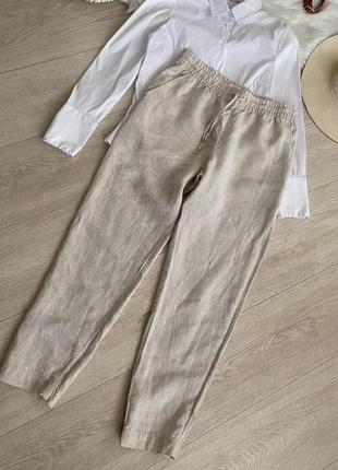 Льняные брюки от h&m