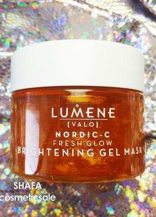 Придающая сияние гель-маска с натуральными aha-кислотами lumene nordic-c valo fresh glow brightening5 фото