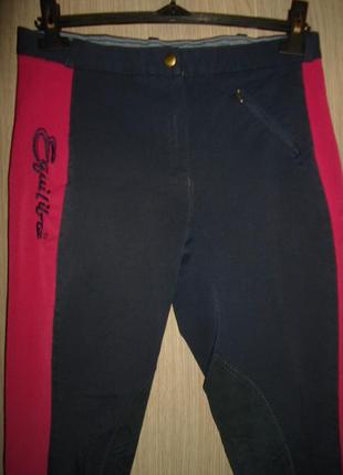 Штани штани для верхової їзди, кінного спорту розмір eur 40 пояс 80-90см2 фото
