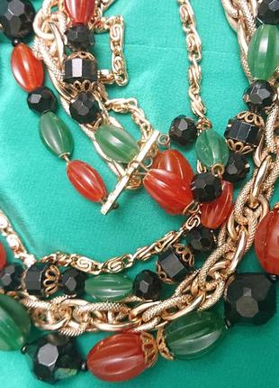 Колье ожерелеье бусы western germany 3