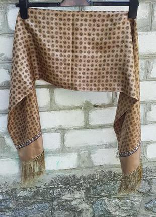 Двухслойный шелковый шарф