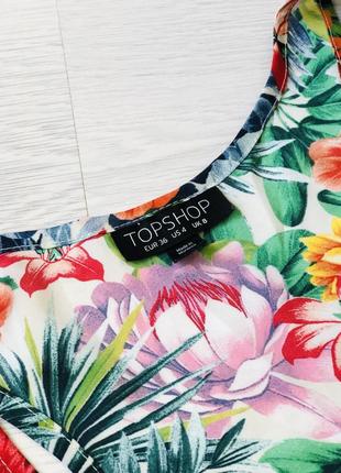 Легенька, яскрава майка в квітковий принт від topshop🌸3 фото