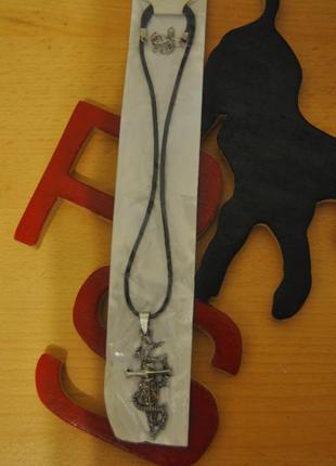 Крутой стильный крест со змеей под серебро с чернением белое золото1 фото