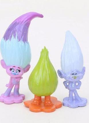 Игрушки тролли trolls , 12 шт6 фото