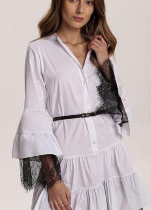 Белое мини платье, біла міні сукня 6