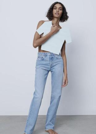 Джинси середньої посадки zara