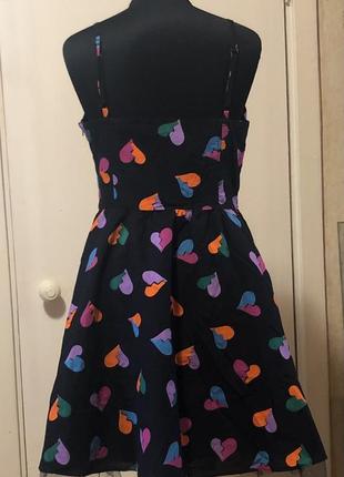 Платье принт с сердечками be beau
