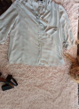 Блузка в смужку, віскоза 100% ,#420#1 фото