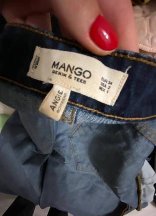 Крутые тёмно синие джинсы mango3 фото