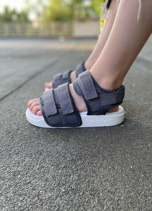 Босоножки adidas originals adilette sandal 2.0 w gray/white