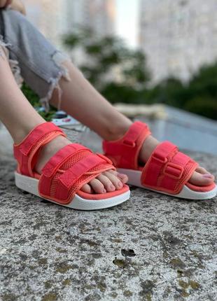 Босоножки adidas originals adilette sandal 2.0 w coral/white3 фото