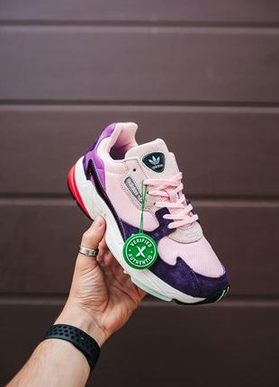 Кроссовки adidas falcon w "pink/purple/white»