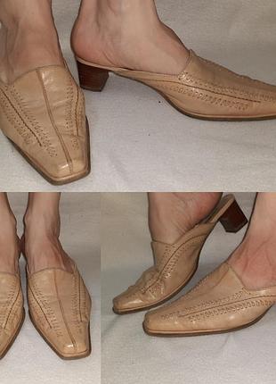 Шкіряні туфлі, сабо luigicaprini p.36.