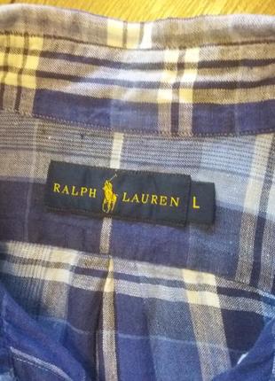 Рубашка  ralph lauren  с длинным рукавом  лен 6