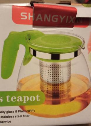 Чайник прозрачный стекло