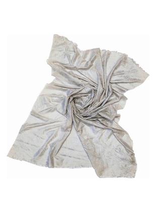 Платок с серебристым напылением шарф nulu италия /2671/1 фото