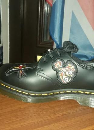 Туфлі dr.martens 1461 patch original black smooth стильний львів5 фото