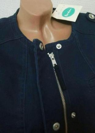 Джинсовый котоновый пиджак boden