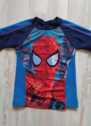 Солнцезащитная футболка гидрофутболка для плавания spiderman на 4-5лет