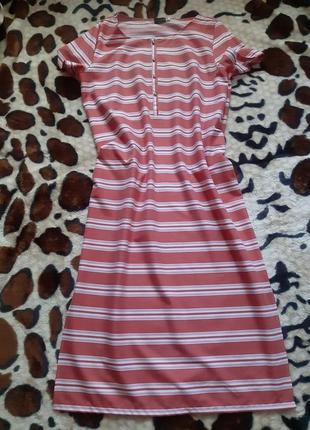 Платье хб "персик"