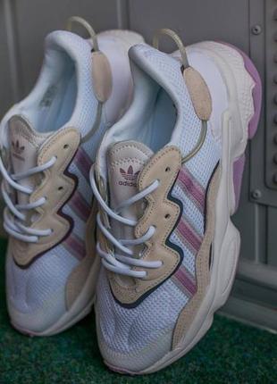 Женские кроссовки  adidas ozweego “white\grey\rose3 фото