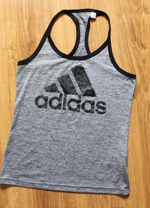 Спортивна майка з великим логотипом adidas activewear tops2 фото