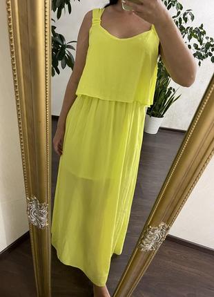 Лимонное платье1 фото