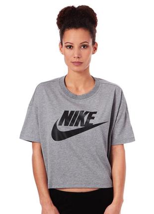 Стильная легкая футболка кроп топ hhv nike sportswear crop top