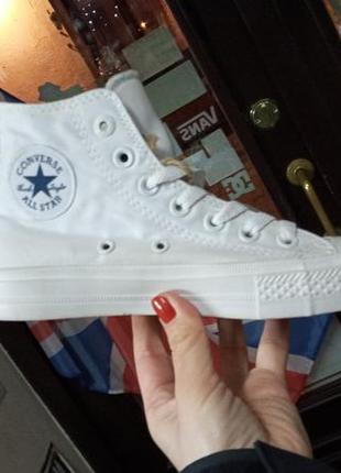 Розкішні converse кеди кросівки білі унісекс стильний львів2 фото