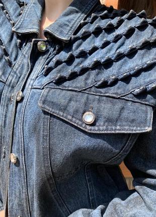 Винтажная джинсовка джинсовая курточка3 фото