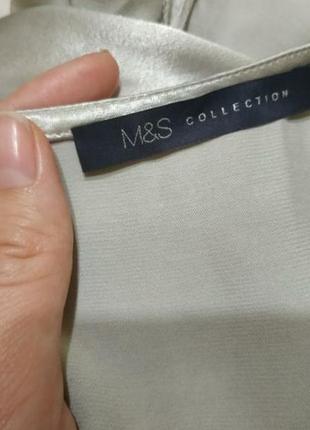 M&s нарядное платье в бельевом стиле, кружевное платье миди, ажурное платье, сарафан, платье-комбинация2 фото