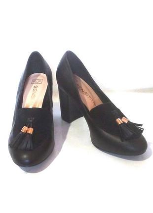 Стильні туфлі лофери від бренду f&f, р. 35-36 код t3619