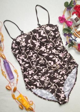 Суперовий відрядний злитий купальник з запахом в орнамент tu 🍒🍓🍒