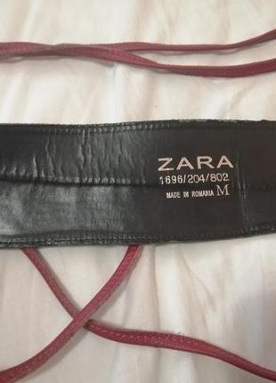 Винтажный пояс бренд zara кожа5 фото