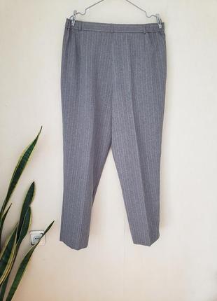 Серые зауженые брючки m&s размер 18 uk пояс по бокам на резиночках7 фото